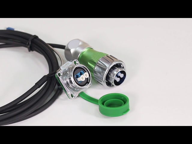 DH24 ODLCは繊維光学のコネクター、パッチ・コード/パッチ ケーブルのための防水ケーブル コネクタを防水します